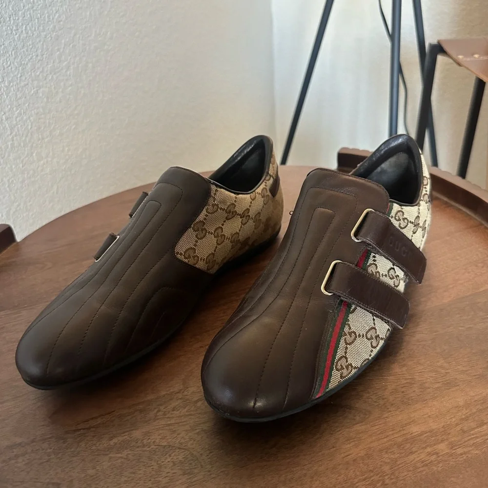 Gucci GG Coated Canvas Leather Front Ribbon Trim
Sneaker - Picture 2 of 11